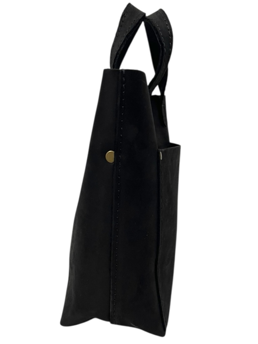 NWOT PORTLAND LEATHER Mini Crossbody Tote - Black - Picture 4 of 12